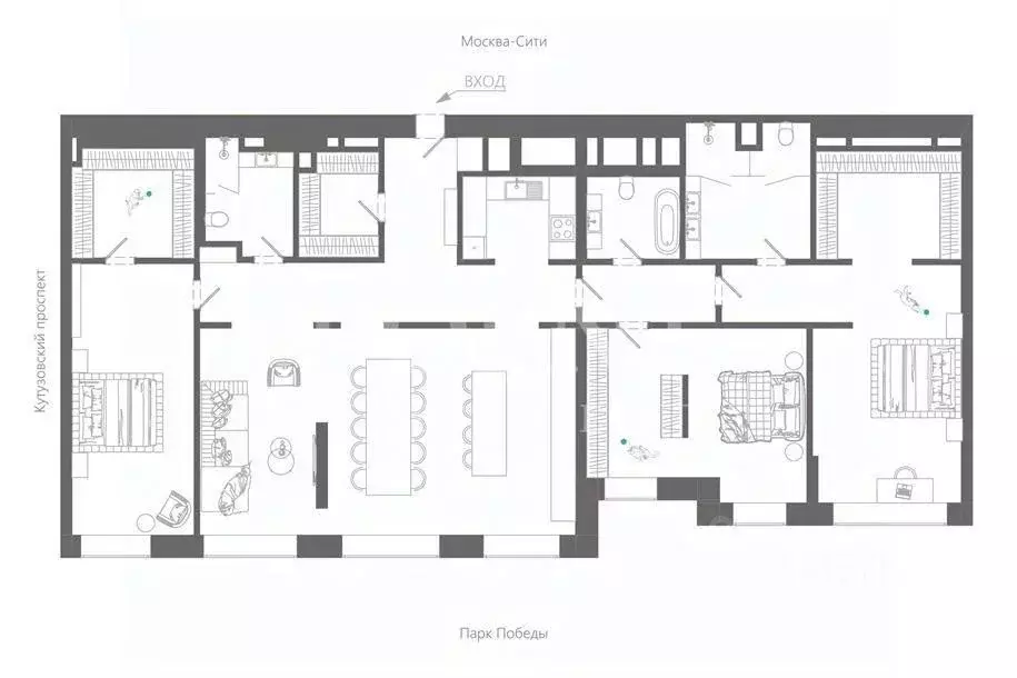 Квартира, 4 комнаты, 209 м - Фото 0