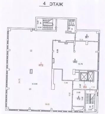 Помещение свободного назначения в Москва Веерная ул., 30К3 (611 м) - Фото 2