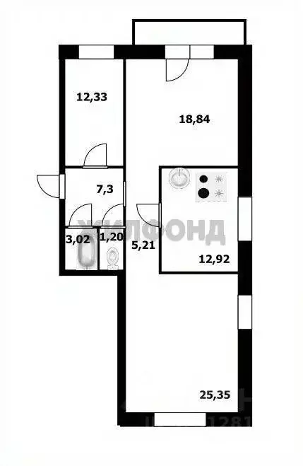 3-к кв. Новосибирская область, Новосибирск Волочаевская ул. (87.0 м) - Фото 1