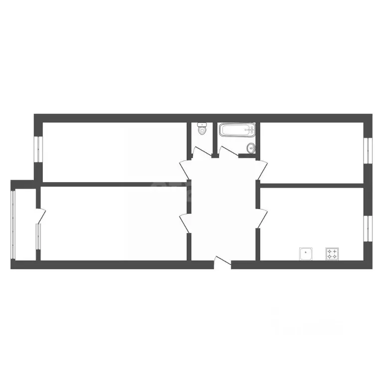 3-к кв. Воронежская область, Поворино ул. 60 лет Октября, 1 (55.9 м) - Фото 2