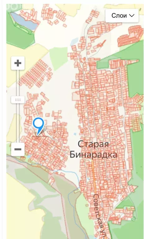 Участок в село Старая Бинарадка, Заводская улица, 17А (18.7 м) - Фото 1