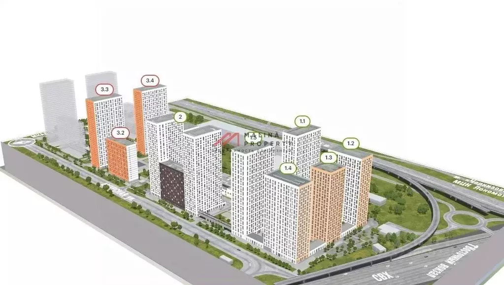 Торговая площадь в Москва Амурский парк жилой комплекс, 4.5 (205 м) - Фото 1