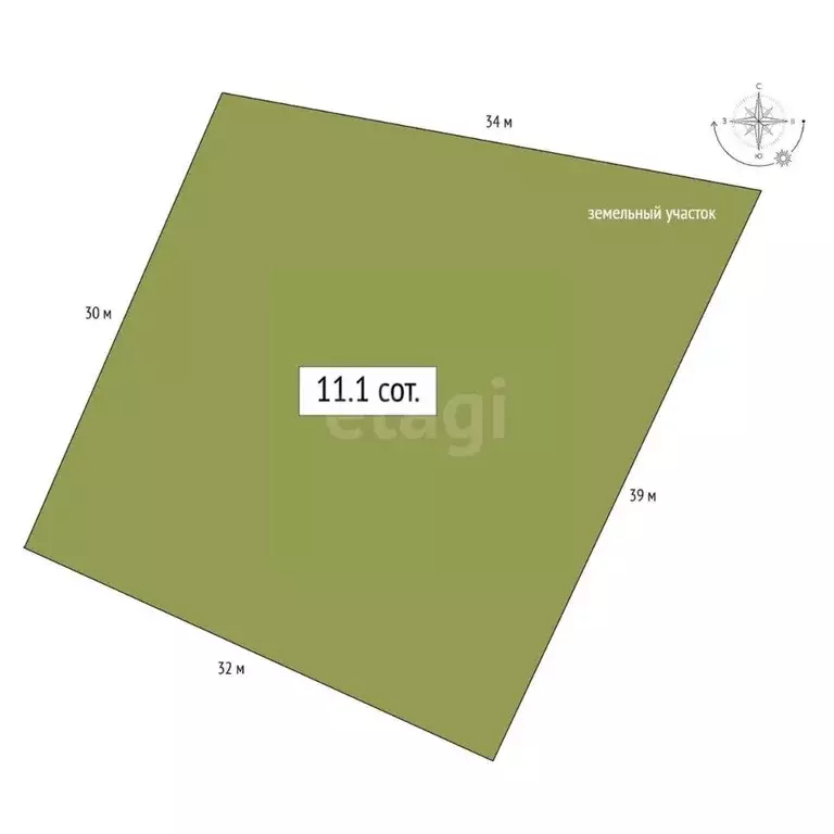 Участок в Новосибирская область, Бердск  (11.1 сот.) - Фото 1