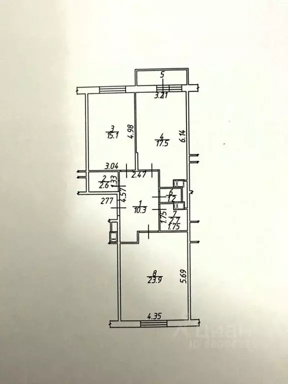 2-к кв. Московская область, Видное бул. Зеленые аллеи, 14 (73.3 м) - Фото 1