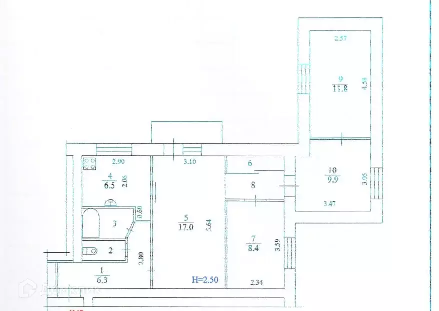Продаётся 4-к квартира, 68 м - Фото 1