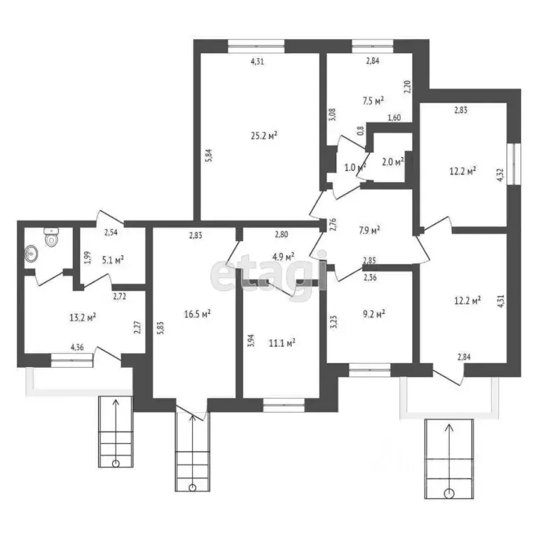 Офис в Тюменская область, Тобольск 9-й мкр, 27 (128 м) - Фото 2