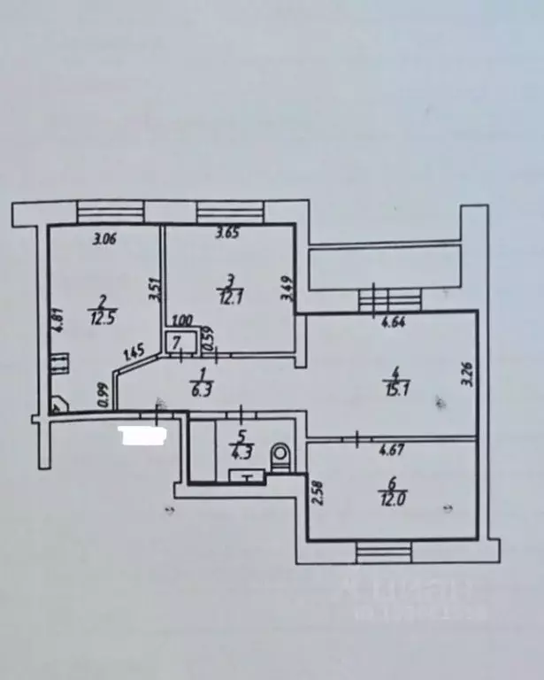 2-к кв. Калужская область, Калуга бул. Сиреневый, 14 (67.0 м) - Фото 2