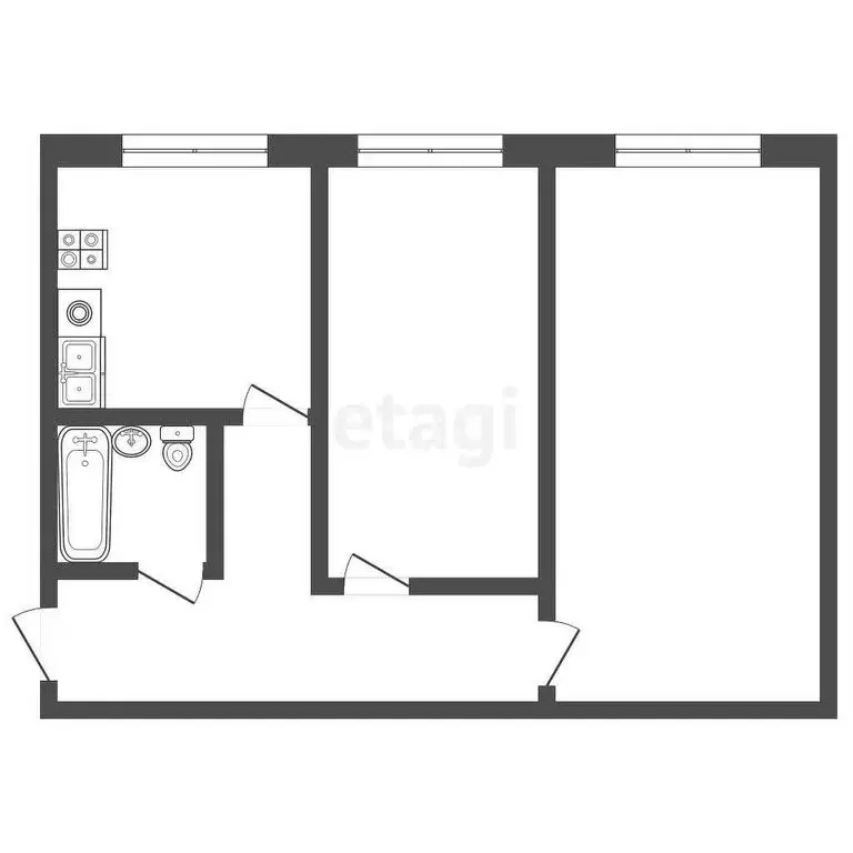 2-комнатная квартира: Ярославль, улица Урицкого, 9 (42.5 м) - Фото 0