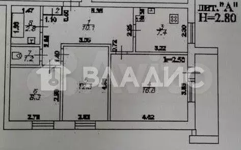 3-к. квартира, 59,3 м, 8/9 эт. - Фото 0