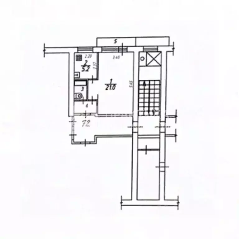 1-к кв. Московская область, Балашиха Керамик мкр, ш. Носовихинское, 21 ... - Фото 2