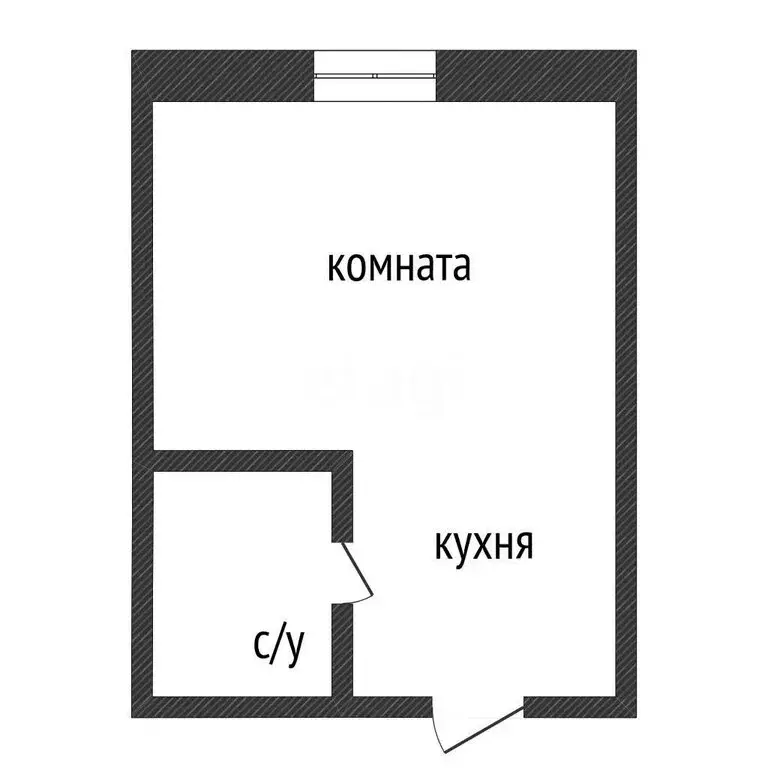 1-комнатная квартира: Курган, улица Карла Маркса, 141 (18.3 м) - Фото 1