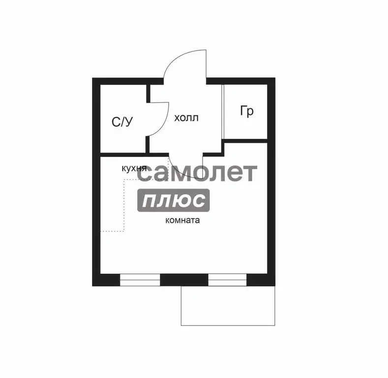 Студия Москва бул. Веласкеса, 7к3 (31.0 м) - Фото 2