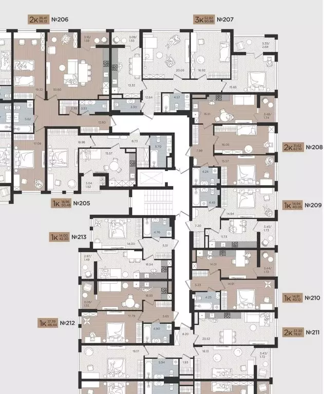 1-к кв. Калининградская область, Калининград Мой Город жилой комплекс ... - Фото 2