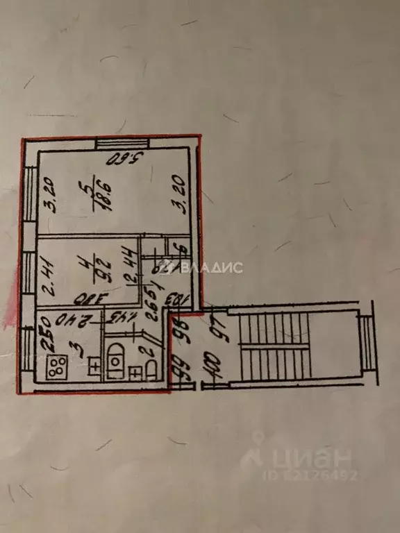 2-к кв. Санкт-Петербург ул. Цимбалина, 52 (43.0 м) - Фото 2