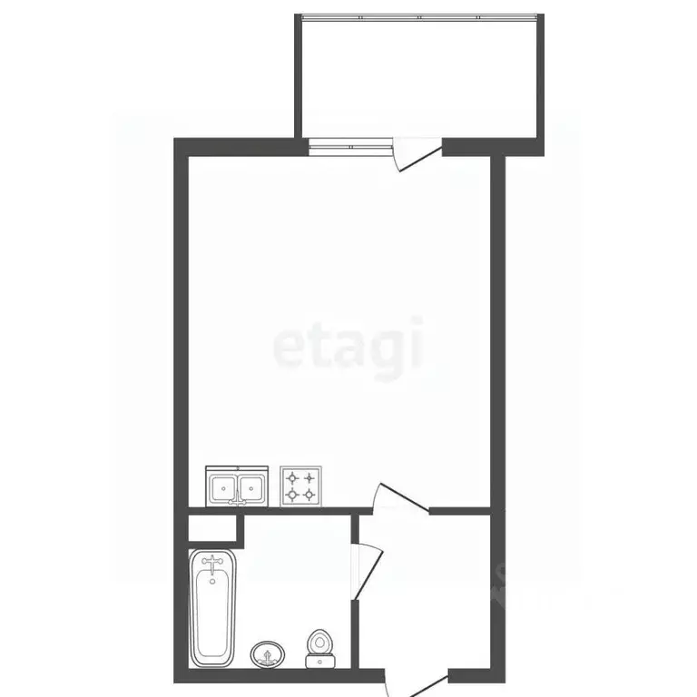 Студия Санкт-Петербург Ириновский просп., 32 (26.03 м) - Фото 2