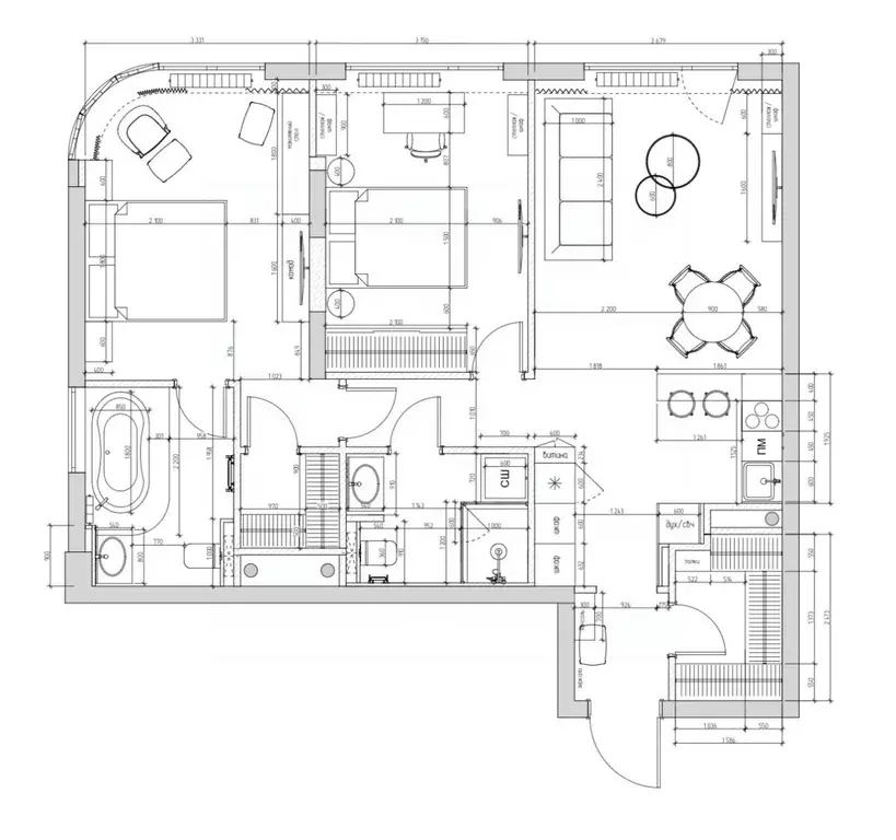 3-к кв. Москва ул. Нижние Мневники, 7 (82.3 м) - Фото 1
