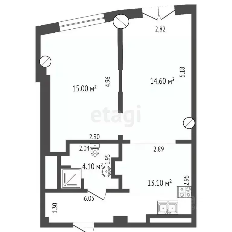 1-к кв. Крым, Ялта наб. Имени В.И. Ленина, 4 (62.0 м) - Фото 1