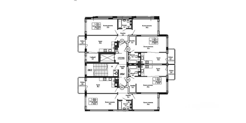 2-к кв. Калининградская область, Калининград ул. 1-я Большая окружная ... - Фото 1