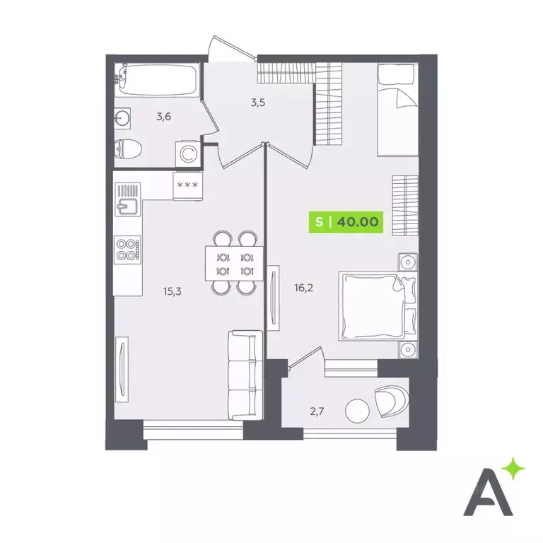 2-к кв. Санкт-Петербург Планерная ул., 87к1 (40.0 м) - Фото 0