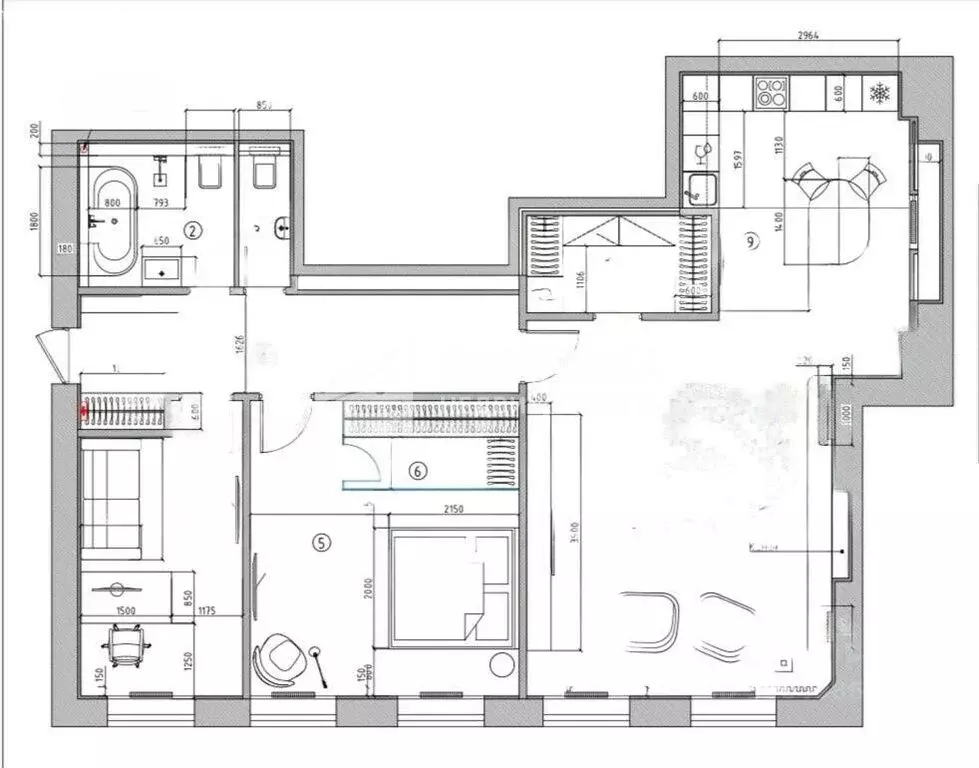 3-комнатная квартира: Москва, Малый Гнездниковский переулок, 9с7 (106 ... - Фото 1