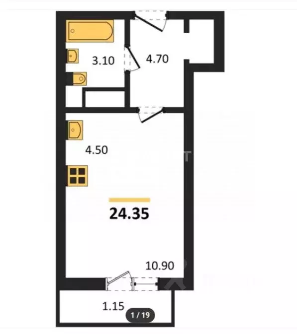 Студия Челябинская область, Челябинск Университетская Набережная ул., ... - Фото 2