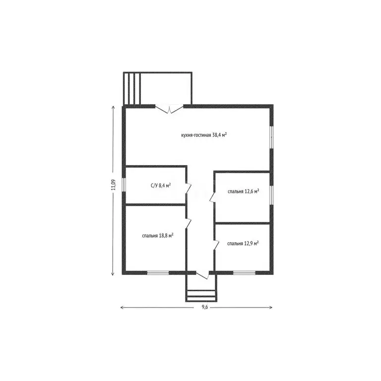Дом в Ильский, Шоссейная улица, 35 (107.2 м) - Фото 1