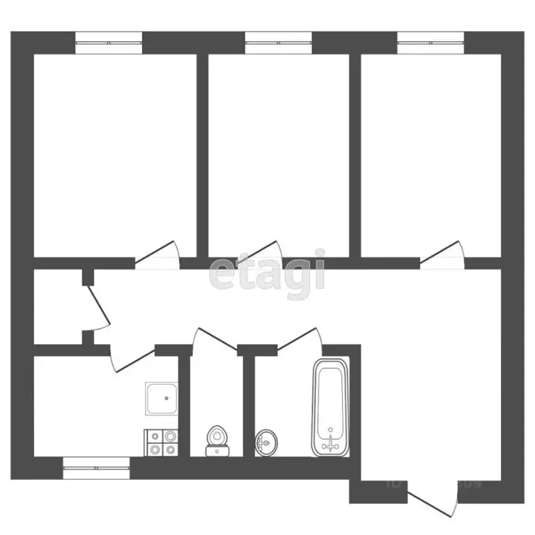 3-к кв. Мордовия, Саранск просп. Ленина, 43 (93.2 м) - Фото 1