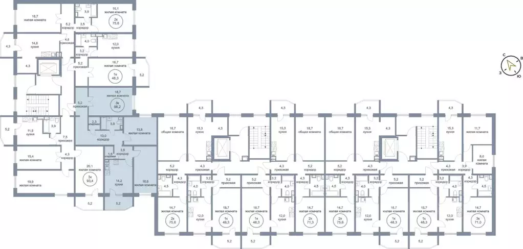3-к кв. Ханты-Мансийский АО, Нефтеюганск 6-й мкр, 11 (98.2 м) - Фото 1