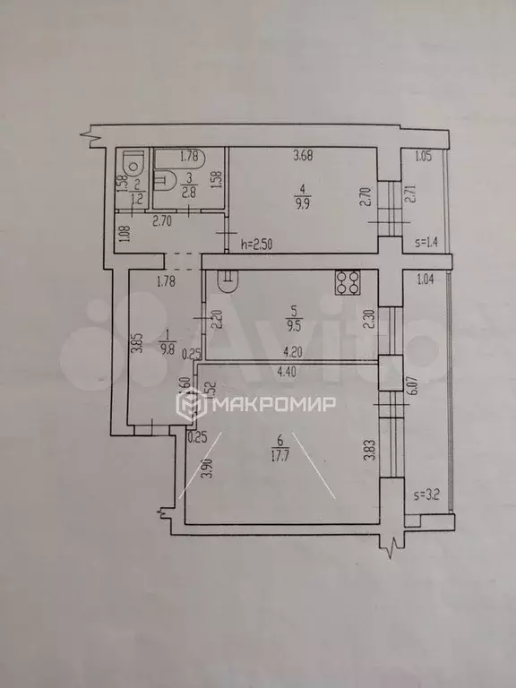 2-к. квартира, 51 м, 1/9 эт. - Фото 0