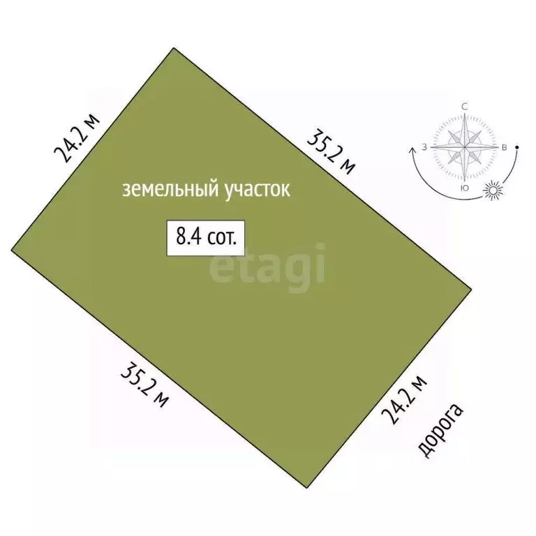 Участок в Тюменская область, Тюменский район, д. Большие Акияры  (8.4 ... - Фото 2