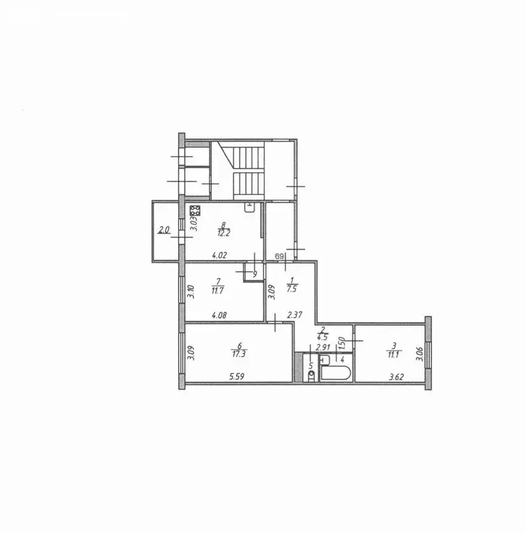 3-комнатная квартира: Псков, Ипподромная улица, 125 (67.1 м) - Фото 1