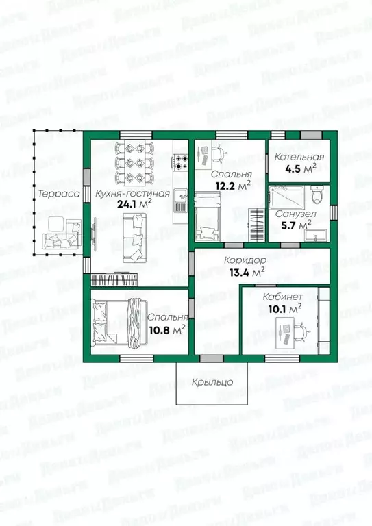 Дом в Кировская область, Слободской район, Ленинское с/пос, д. Большие ... - Фото 2