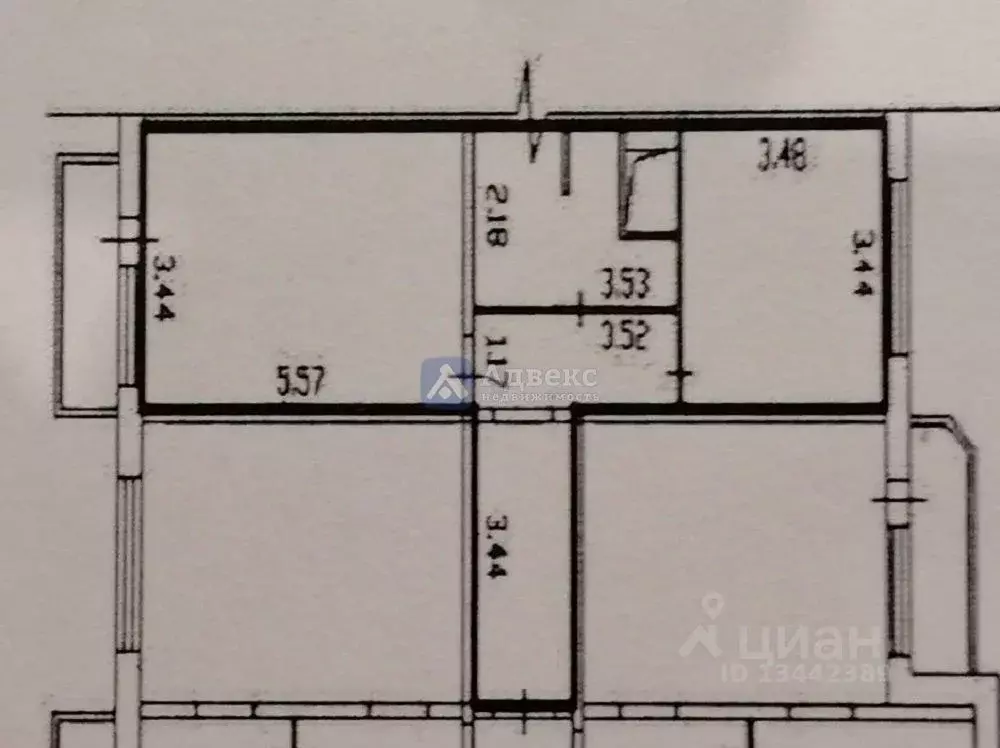 1-к кв. Тюменская область, Тюмень ул. Федюнинского, 58 (47.0 м) - Фото 2