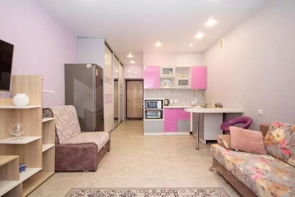 Студия Тюменская область, Тюмень Комбинатская ул., 54к2 (28.2 м) - Фото 1