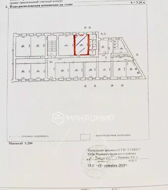 Комната Санкт-Петербург просп. Большой Васильевского острова, 96 (26.0 ... - Фото 2