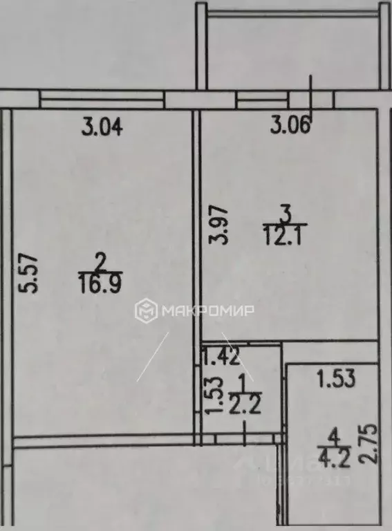 1-к кв. Кировская область, Киров ул. Доверия, 1 (40.0 м) - Фото 2