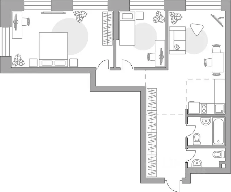 2-к кв. Москва Дубининская ул. (76.06 м) - Фото 1