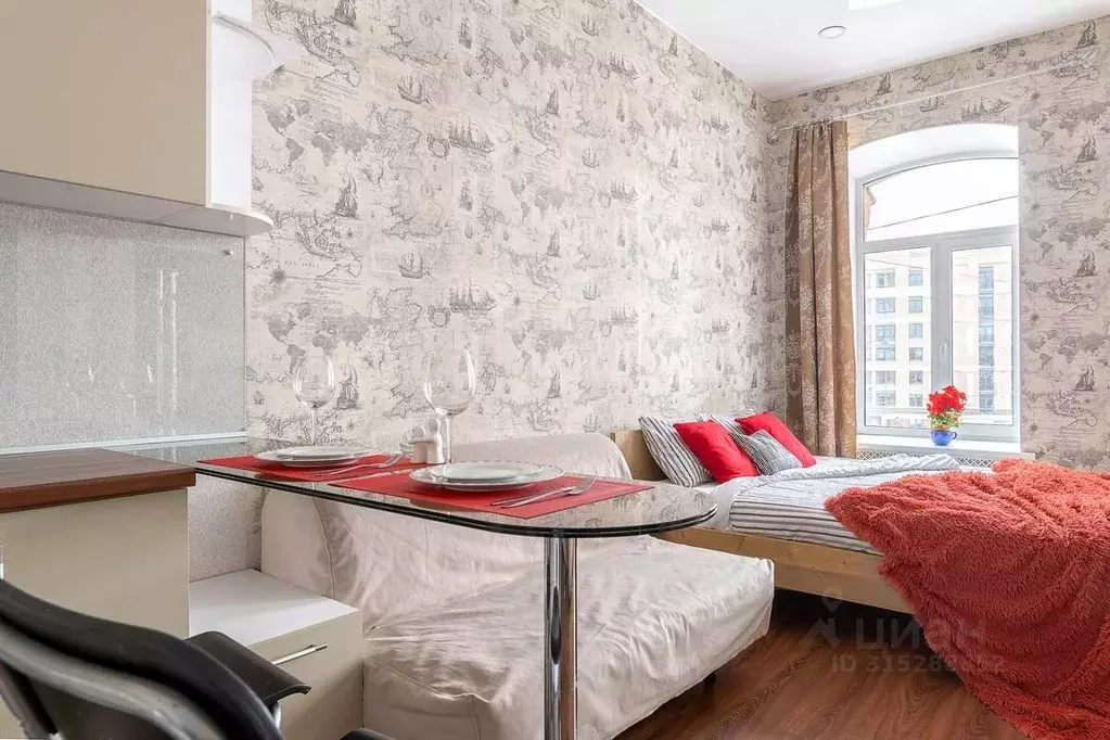 Студия Санкт-Петербург Гончарная ул., 24 (30.0 м) - Фото 1
