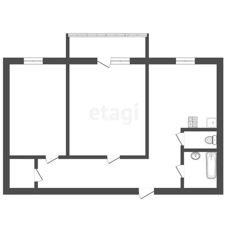 2-комнатная квартира: Златоуст, улица Свердлова, 23 (36.2 м) - Фото 1