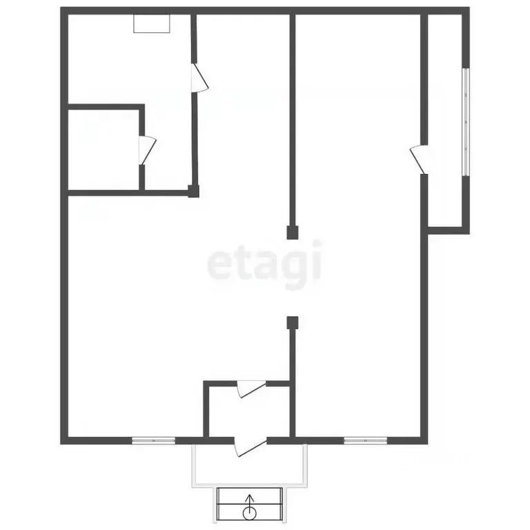 Торговая площадь в Коми, Усинск ул. Нефтяников, 48/2 (54 м) - Фото 1