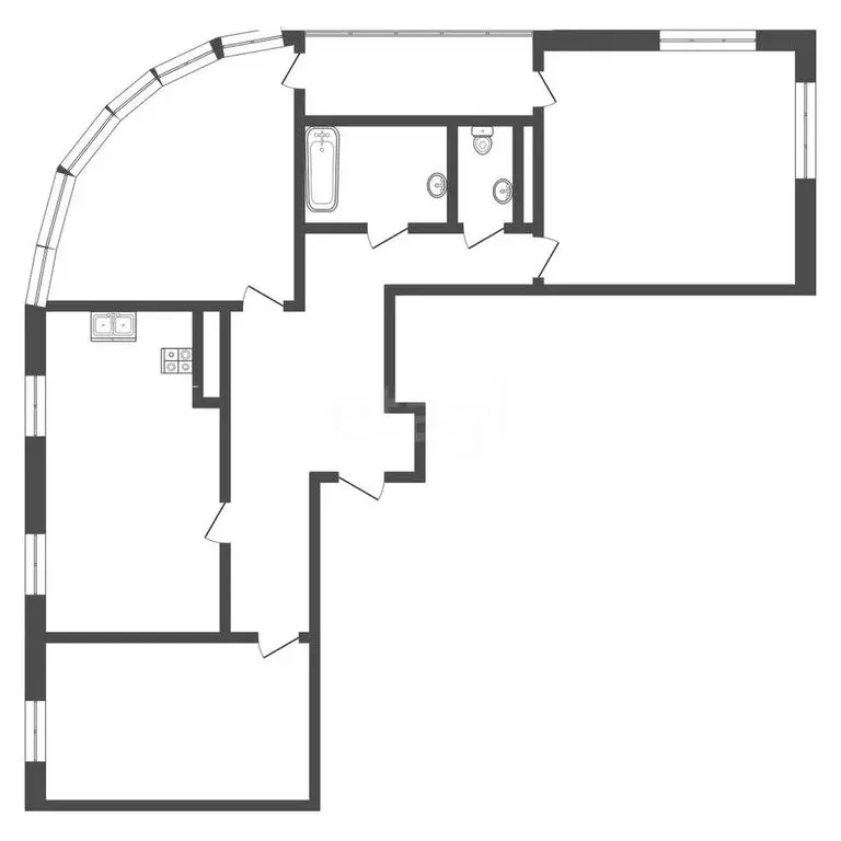 3-комнатная квартира: Самара, Московское шоссе, 25 (120 м) - Фото 0