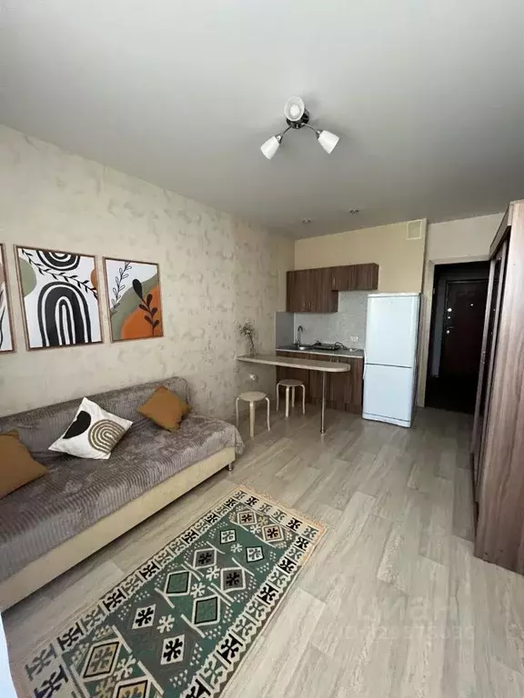 Студия Новосибирская область, Новосибирск Приморская ул., 24 (22.2 м) - Фото 1