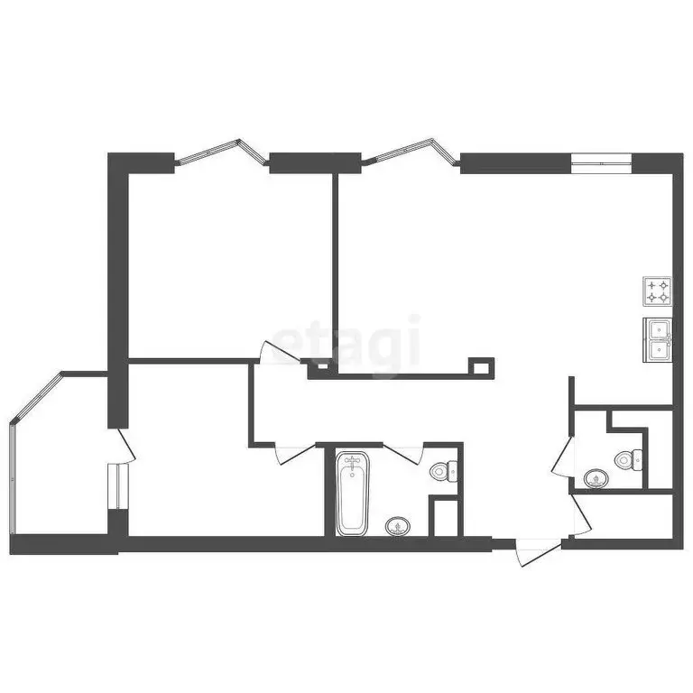 3-комнатная квартира: Кудрово, Областная улица, 9к1 (81.9 м) - Фото 0
