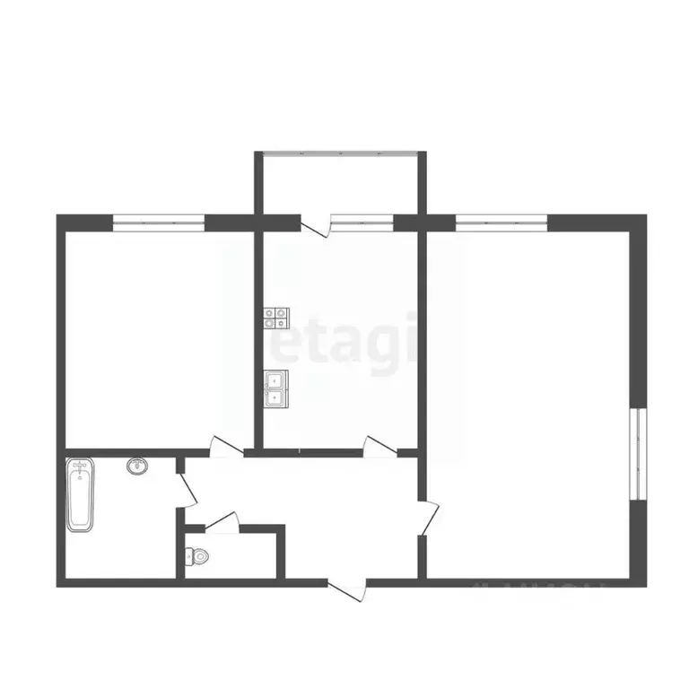 2-к кв. Камчатский край, Петропавловск-Камчатский ул. Виталия Кручины, ... - Фото 1