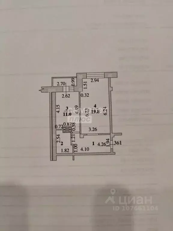 1-к кв. Липецкая область, Липецк ул. Осканова, 7 (43.0 м) - Фото 2