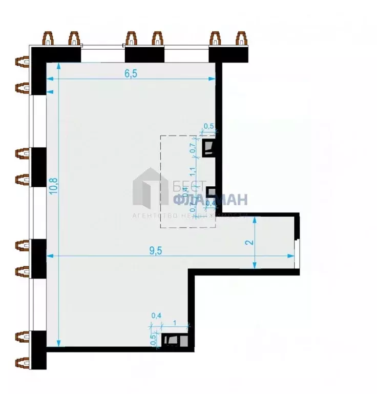 Помещение свободного назначения в Москва Выборгская ул., 18 (70 м) - Фото 2