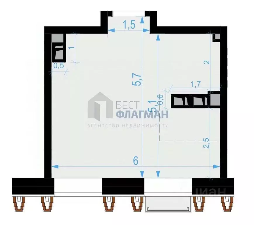 Помещение свободного назначения в Москва Выборгская ул., 18 (30 м) - Фото 2