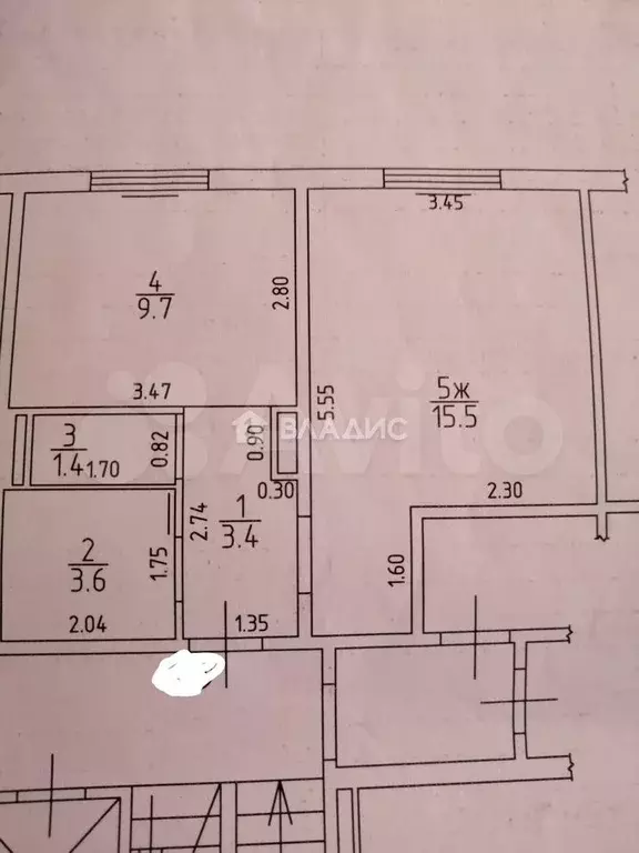 1-к. квартира, 33,6 м, 4/10 эт. - Фото 0
