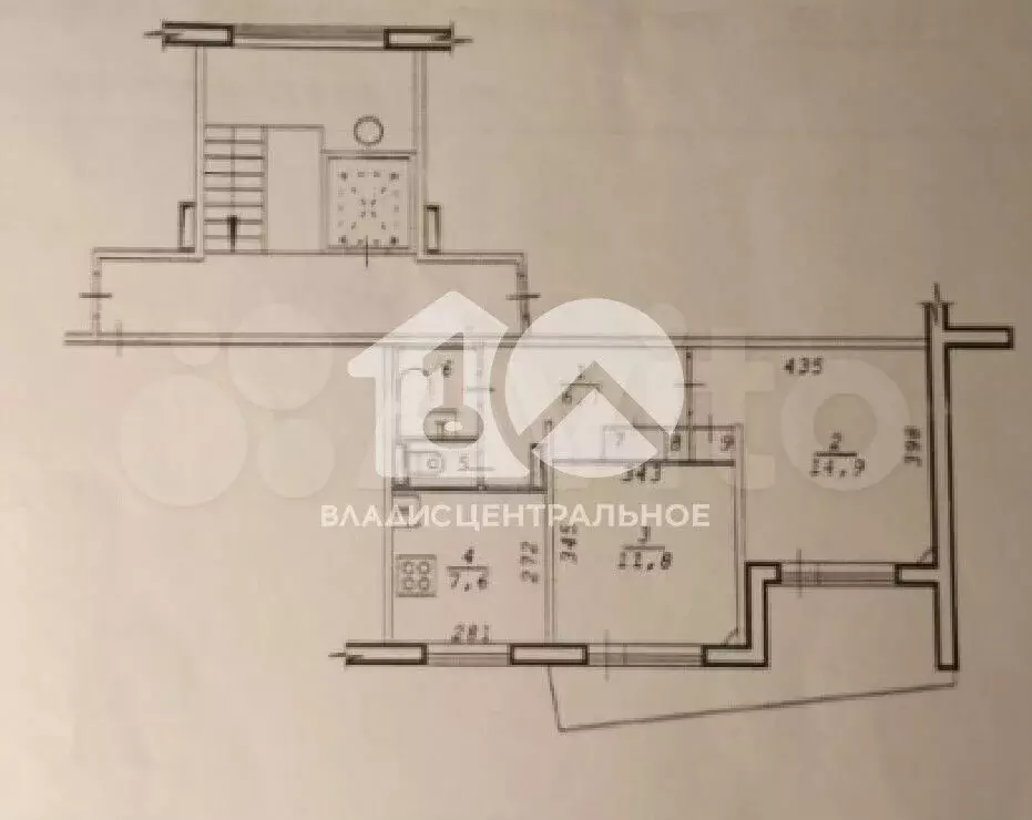 2-к. квартира, 46 м, 9/9 эт. - Фото 0