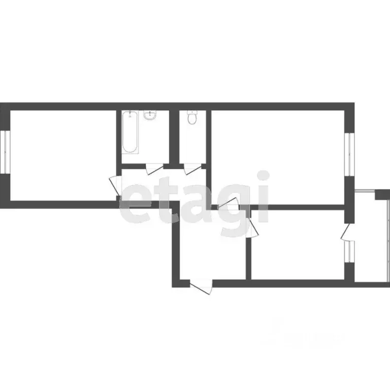 2-к кв. Томская область, Томск Солнечный мкр, ул. Герасименко, 1/8 ... - Фото 2